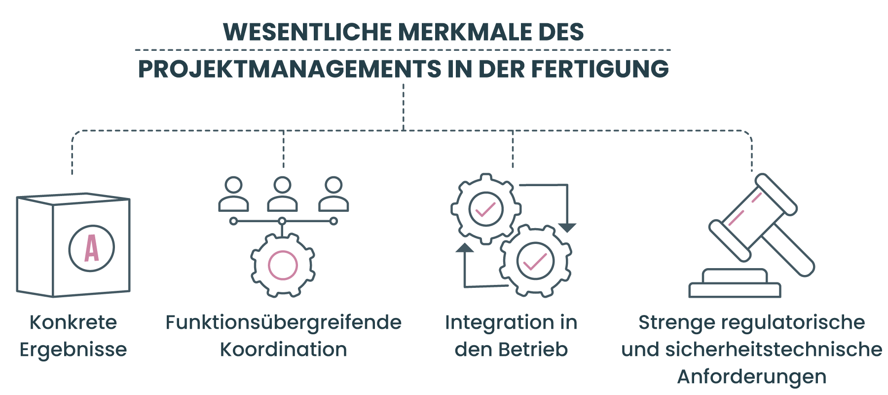 Wesentliche Merkmale des Projektmanagements in der Fertigung